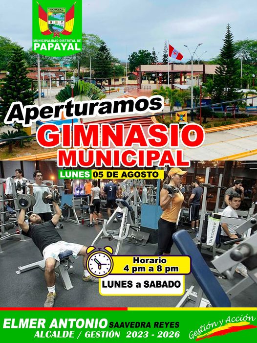  𝐀𝐏𝐄𝐑𝐓𝐔𝐑𝐀 𝐃𝐄𝐋 𝐆𝐈𝐌𝐍𝐀𝐒𝐈𝐎 𝐌𝐔𝐍𝐈𝐂𝐈𝐏𝐀𝐋 𝐃𝐄𝐋 𝐃𝐈𝐒𝐓𝐑𝐈𝐓𝐎 𝐃𝐄 𝐏𝐀𝐏𝐀𝐘𝐀𝐋